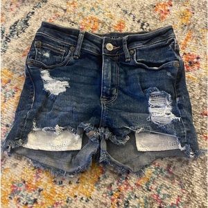 american eagle denim shorts
